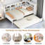 Lit de jour en bois avec couchette Hanin, tablettes de rangement et station de charge-1291011067-1291011068