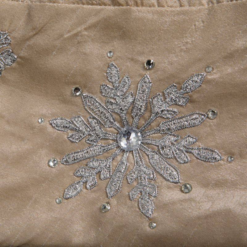 Vickerman Snowflake Christmas Textile Collection, Yellow