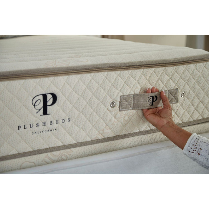 PlushBeds Botanical Bliss Medium-Firm Organic Latex Mattress, King, 10"