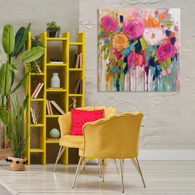 Urban Paint Bouquet Canvas Wall Art by Irena Orlov 