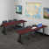 Cain T-Base Training Seminar Table & 3 Zeng Stack Chairs
