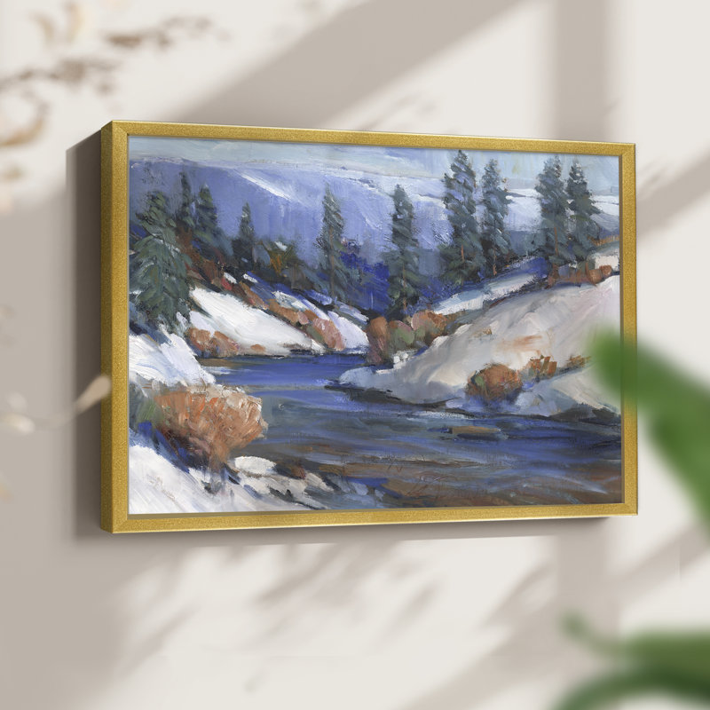 First Snow II -Framed Print - Restickable, 16" H x 20" W