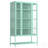 Tall Iron Display Cabinet With Glass Door And LED Lights, Ideal For Showcasing Collectibles And Trophies In Home Or Office-1546144452