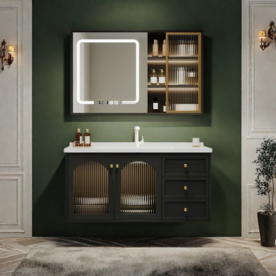 French retro style bathroom cabinet