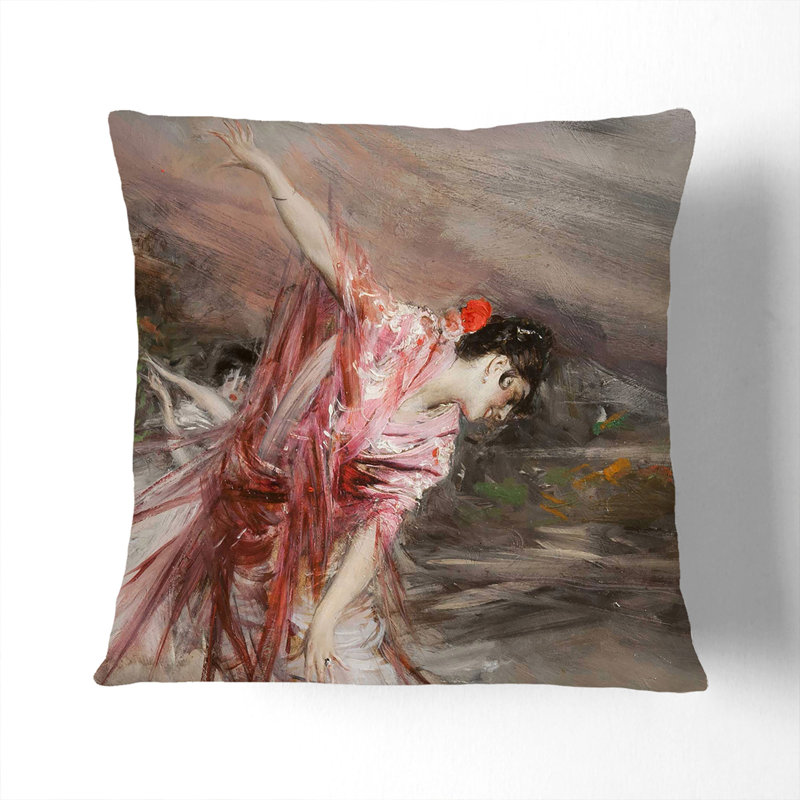 The Spanish Dancer Scatter Cushion with Filling, 55cm H x 55cm W x 20cm D