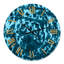 Wet Blue Painted Waves - Horloge murale moderne-73150032