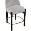 Tabouret de comptoir rembourré en tissu Maud-121555370