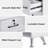 Kowlessar L-Shaped Corner Vanity Makeup Desk, Manicure Table with Lackable Drawer