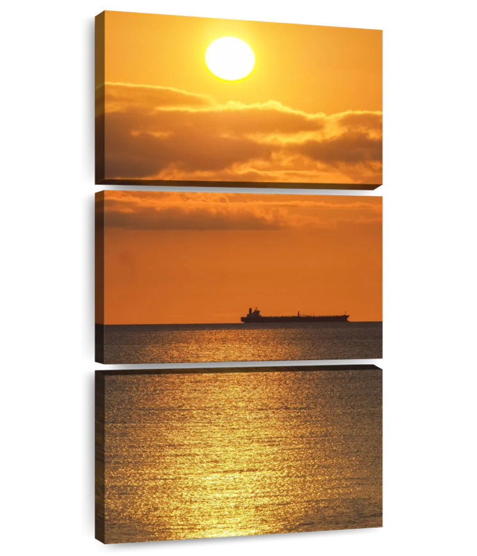 Dramatic Ocean Sunset, 38" H x 18" W