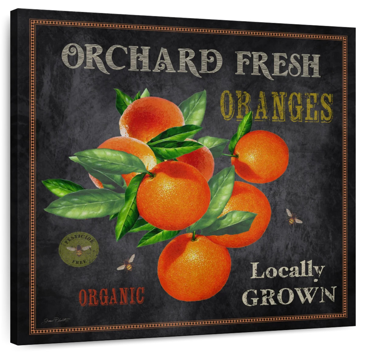 Trinx Khylige Orchard Fresh Oranges Wall Sign | Wayfair