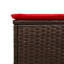  Chaise longue de patio brun
