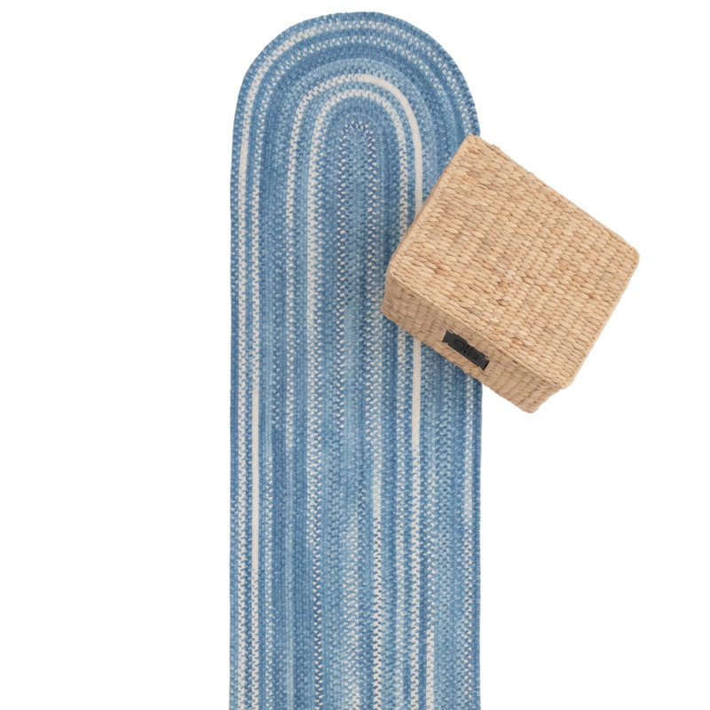 Kollyn Cotton Indoor Rug, Oval 2' 3" x 9' Runner