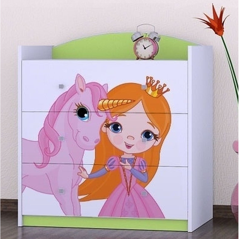 Kongsberg Kids 3 - Drawer Chest, Green