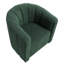 Chaise rembourrée en tissu avec base pivotante en métal Boucle-118039875