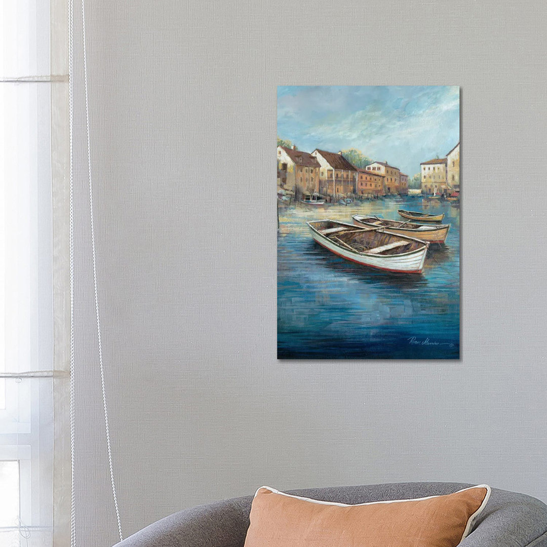 Tranquil Harbor I von Ruane Manning - Galerie- Giclée auf Leinwand