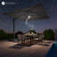 Parasol en porte-à-faux carré Gilda-242495841