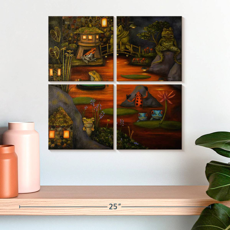 Brampt Frogland II, 18" H x 18" W