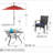 4 - Person Patio Dining Set with Square Table , Cushions Included