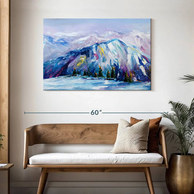 Alvord Blue Ridge Mountains Oil, 30" H x 45" W