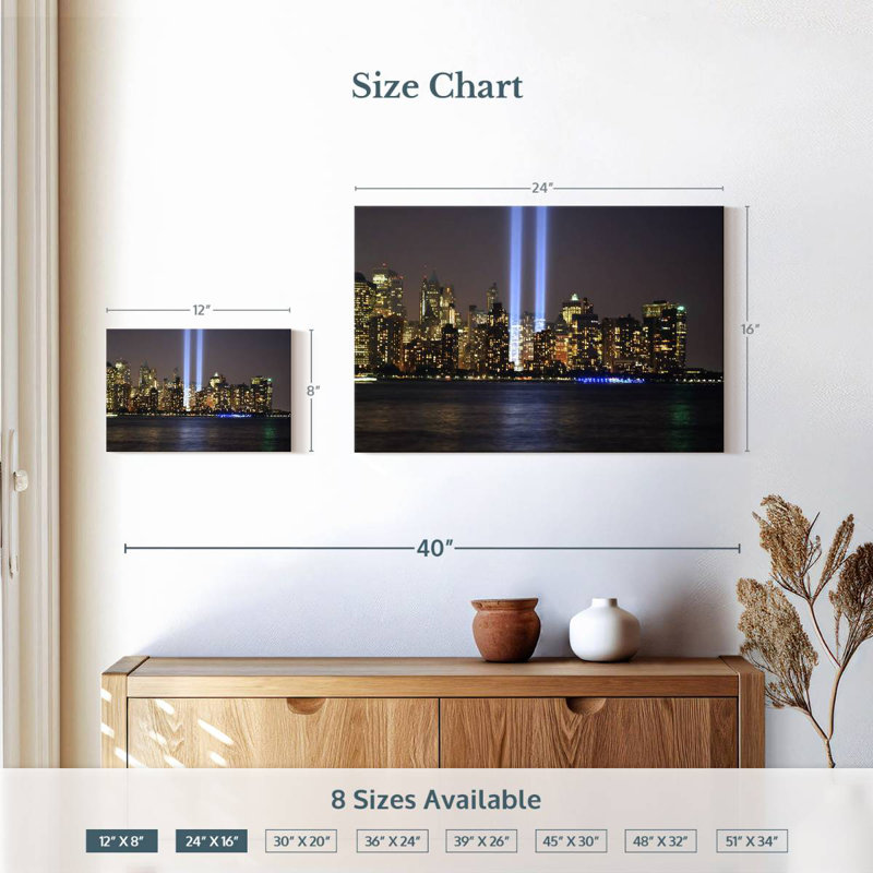 Sireci NYC Skyline Lights, 16" H x 24" W