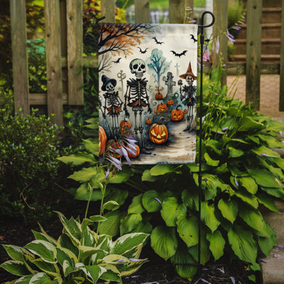 Double Sided 15.5'' H x 11.25'' W Polyester Halloween Garden Flag