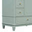Meuble-lavabo autoportant avec lavabo, structure en bois massif, porte à fermeture en douceur, tiroirs multiples, tablettes de rangement, idéal pour les salles de bain pratiques et élégantes