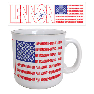 John Lennon - Donnez à la paix un cha Tasse de camping
