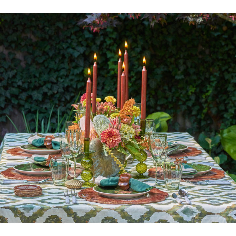 Dip Dye Linen Napkin, Olive/Green