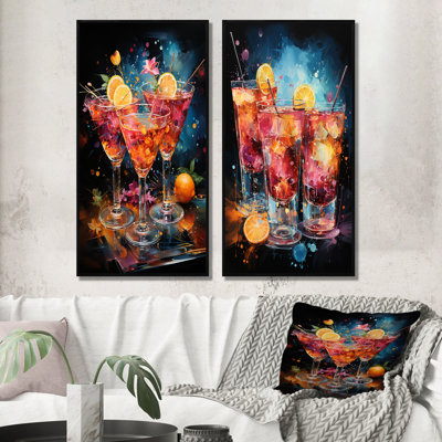 «Cocktail Confetti» - 2 pièces