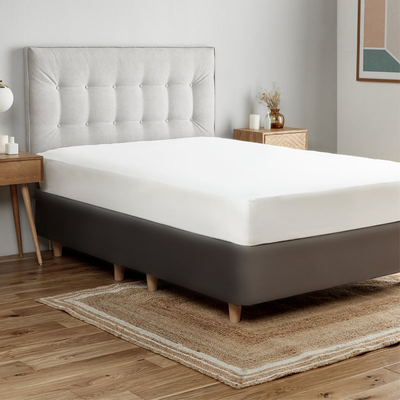 Silentnight Cotton Rich Soft Fitted Sheet, White, Small Double (4')