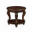Solid Wood Round End Table with Shelf-1518809810