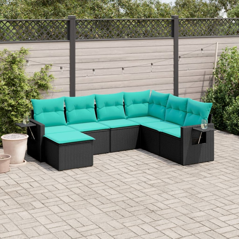 Ensemble de canapé de patio 7 pièces