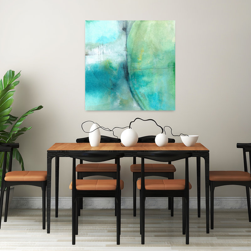 «Amid The Roar», art contemporain abstrait, H 32 po x l 32 po