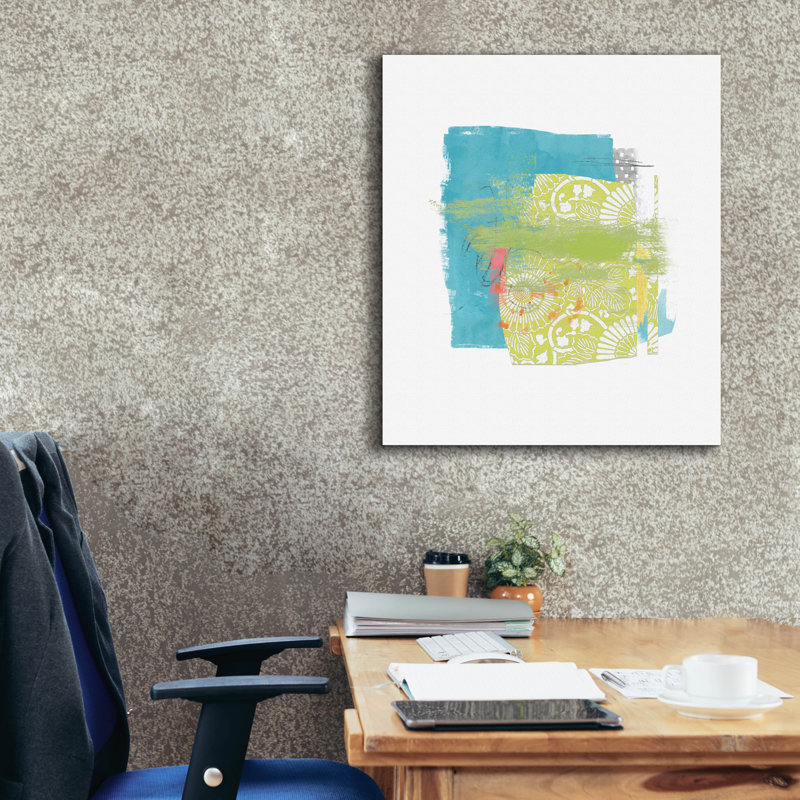 «Epic Graffiti» «Beach Day 4» par Suzanne Nicoll, art mural sur toile, 12 po x 16 po, H 30 po x l 26 po x P 1,5 po