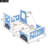 Classic Car-Shaped Platform Bed With Wheels-1907237448