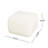 Boucle - Covered White Square With Plywood Construction And A Versatile Role In Home Decor, 22.23” W X D 16.51” H Shape Dense Foam Pocket Coil Spring For Enhanced Comfort, Contemporary Vibe,