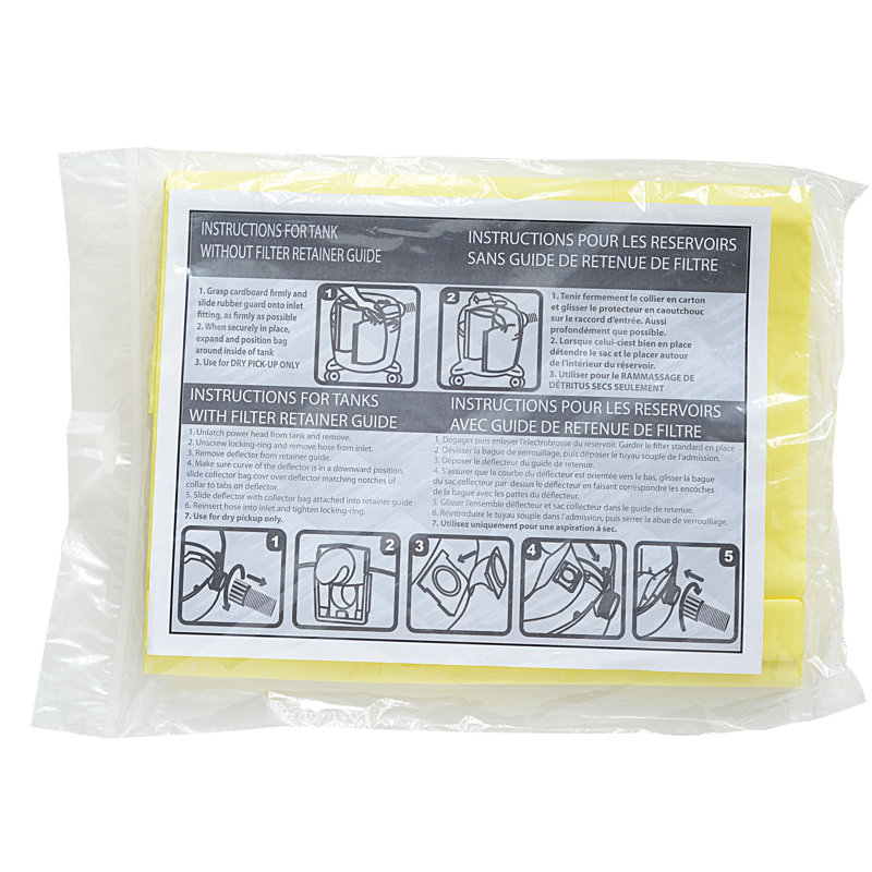 FilterPower Replacement High Efficiency Filtration Bag, 1" H x 9.5" W x 15" D