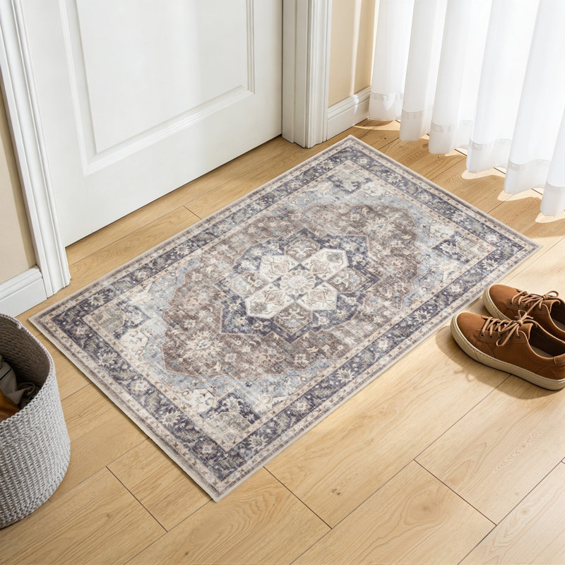 Eaglin C6F88EF46AA34138BE77858D6416897C Brown Accent Rug, 24" x 35"