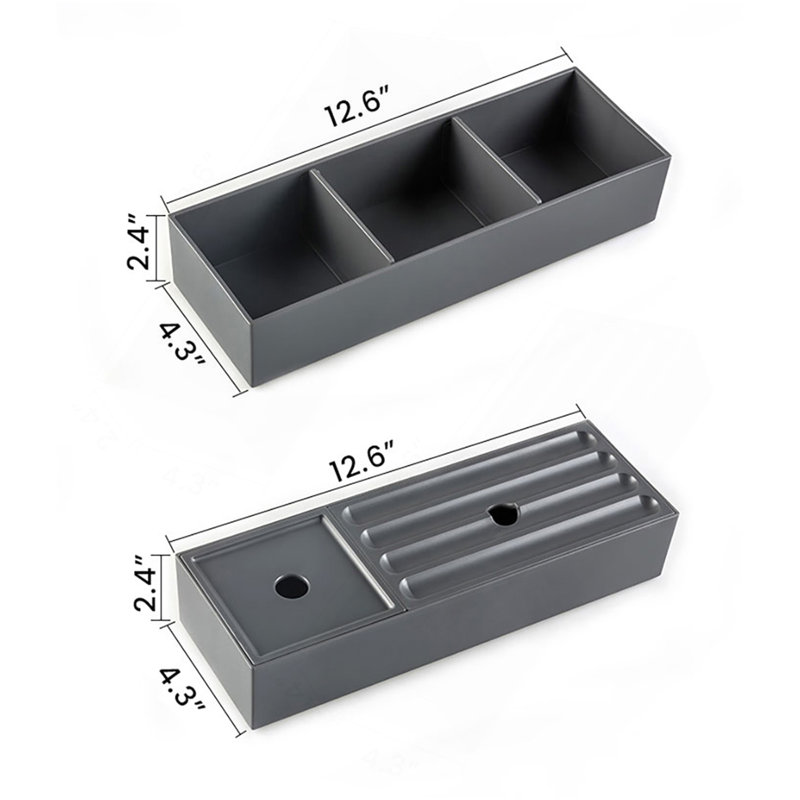 Meuble-lavabo flottant rayé en chêne noir brossé de 30 po avec lavabo en céramique blanche, meuble-lavabo pour salle de bain moderne, lavabo une pièce sans drain, pré-assemblé