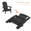 Chaise Adirondack pliante en plastique Sheredan-475620097