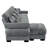 L-Shaped 4 Seater Sectional Sofa With 1 Movable Ottomans & Pillows-51276868
