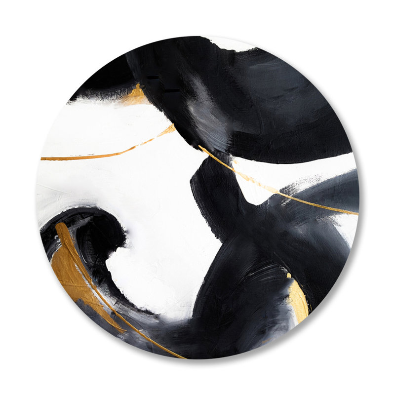Expiration - imprimé rond sans cadre, Plastique / acrylique, H 46 po x l 46 po