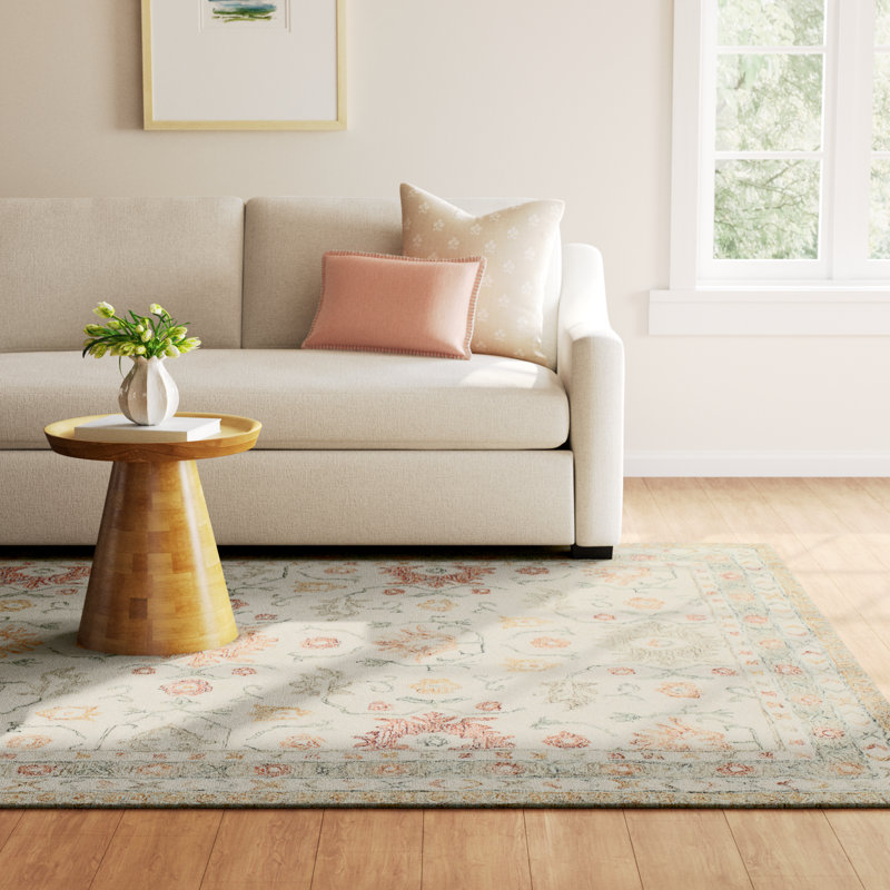 Aden Hand Hooked Wool Oriental Indoor Rug, Rectangle 7'9" x 9'9"