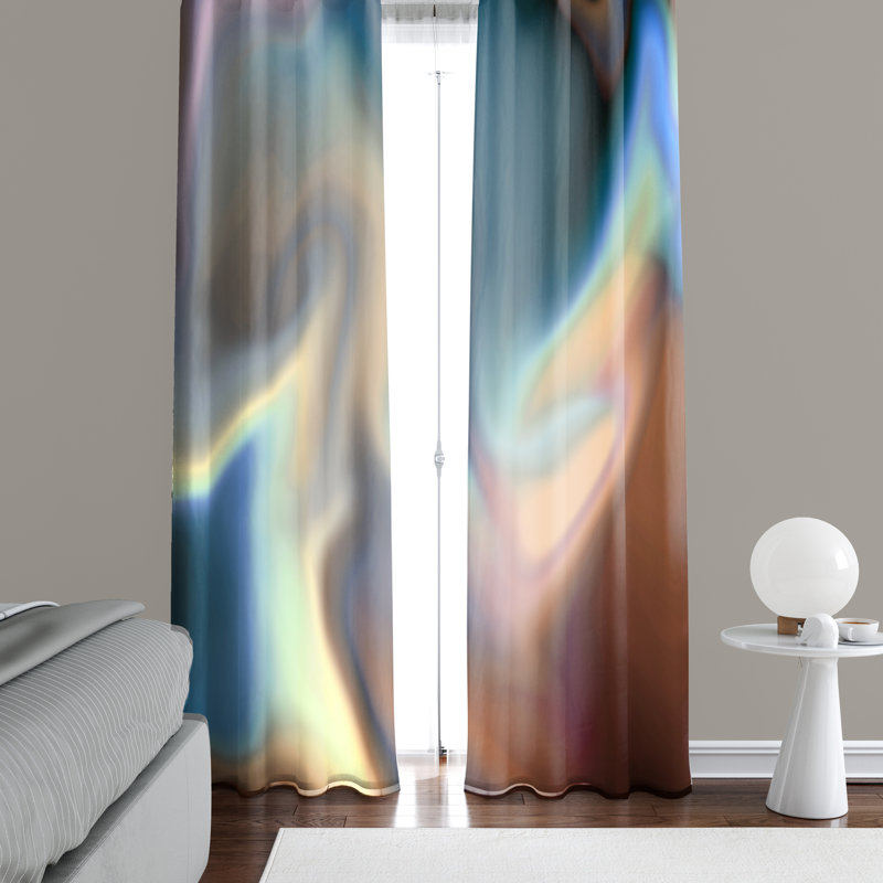 Semi Sheer Curtain Panel Pair, 20" W x 52" L