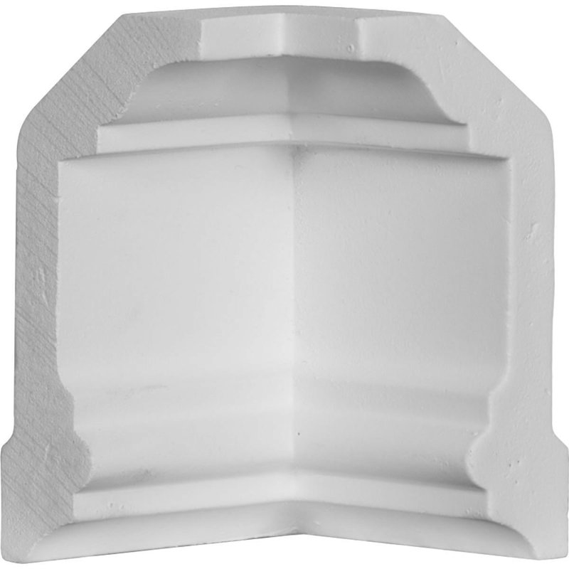 White Smooth Crown Moulding Inside Corner 2.25" x 4"