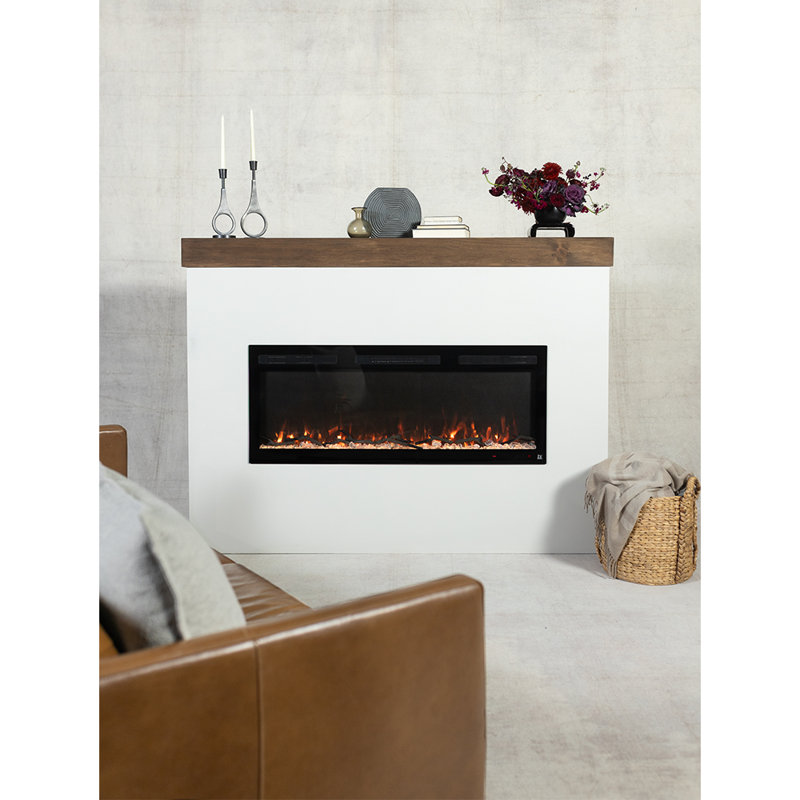 Foyer électrique Sideline Fury Smart encastré ou mural, H 20 po x l 57 po x P 4,5 po