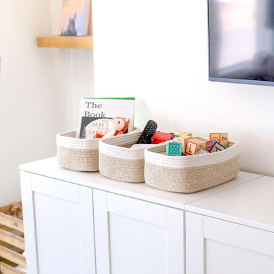 Highland Dunes Cotton Decorative Basket