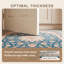Tapis Granite2 traditionnel à médaillon délavé, style persan, bleu sarcelle, or et crème, lavable à la machine, antidérapant, à poils courts, pour l'intérieur et l'extérieur, adapté aux animaux domestiques, idéal pour le salon, la chambre, la salle à manger, l'entrée, le couloir ou le bureau.-638352207