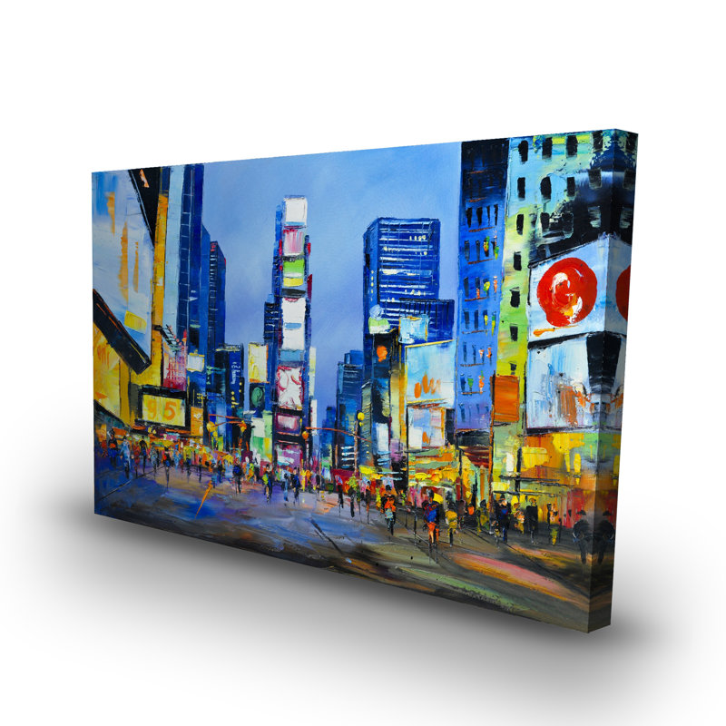 Cityscape in Times Square - Toile décorative pour homme
