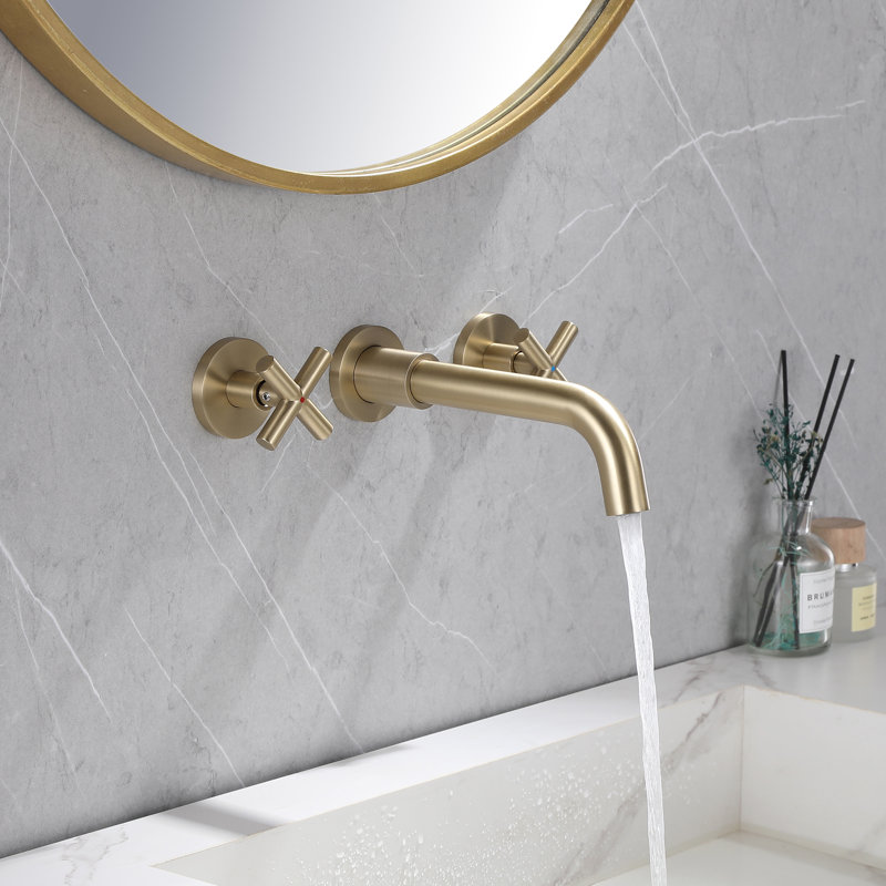 Cox 2-handle Bathroom Faucet, Brushed Gold